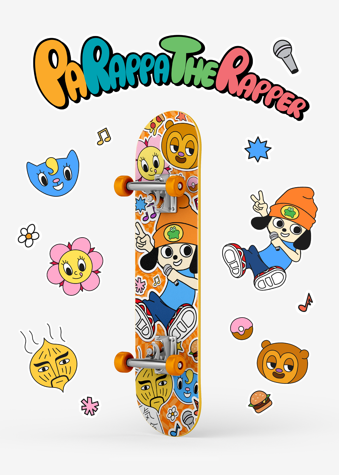 PaRappa-the-Rapper-Skateboard-Deck-Lam
